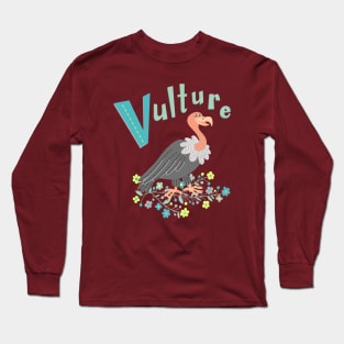 Vulture Bird Illustration Long Sleeve T-Shirt